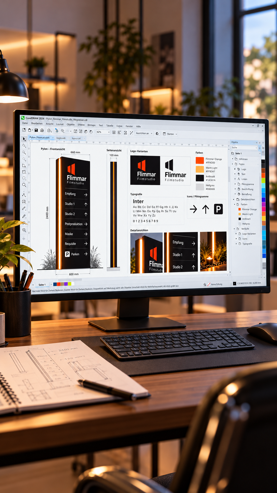 Sample image production